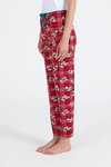 Kırmızı Ayıcık Desenli Örme Pijama Altı 4519