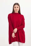Kırmızı Balıkçı Yaka Tunik 5315