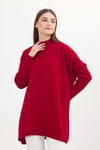 Kırmızı Balıkçı Yaka Tunik 5315