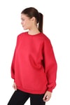 Kırmızı Bisiklet Yaka Oversize Sweat 3183