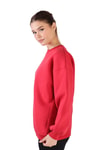 Kırmızı Bisiklet Yaka Oversize Sweat 3183