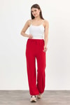 Kırmızı Bol Paça Pantolon 4327A