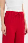 Kırmızı Bol Paça Pantolon 4327A