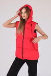 Kırmızı Oversize Yelek 0015-1