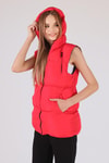 Kırmızı Oversize Yelek 0015-1