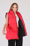 Kırmızı Oversize Yelek 0015-1