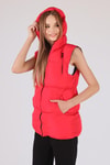 Kırmızı Oversize Yelek 0015-1