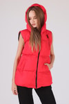 Kırmızı Oversize Yelek 0015-1