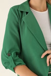 Kol Düğme Detay Ceket - 9013A Benetton Yeşili