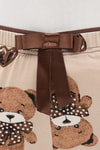 Koyu Bej Desenli Kadın Pijama 4535