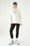 Krem Los Angeles Baskılı Sweat 1042