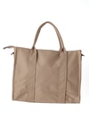 Krem Yazı Baskılı Kol Çantası 9230
