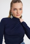Laci Büzgü Detay Sandy Bluz 20059