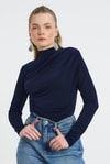 Laci Büzgü Detay Sandy Bluz 20059