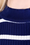 Laci Çizgili Balıkçı Yaka Tunik 5415