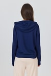 Laci Fermuarlı Kapüşonlu Şerit Detaylı Sweatshirt 3045