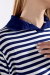 Laci İnce Çizgi Polo Yaka Tunik 5345