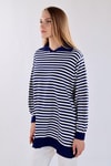 Laci İnce Çizgi Polo Yaka Tunik 5345