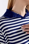 Laci İnce Çizgi Polo Yaka Tunik 5345