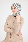 Laci Monogram Desenli Eşarp 3015