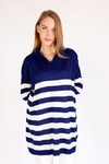 Laci Polo Yaka Çizgili Tunik 5340