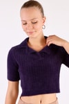 Laci Polo Yaka Fitilli Kazak 24162
