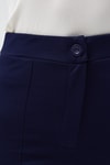 Laci Straight/Düz Kesim Yüksek Bel Nervür Dikişli Örme Pantolon TCR-6873A