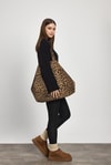 Leopar Leopar Desen Omuz Çantası 2513