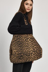 Leopar Leopar Desen Omuz Çantası 2513
