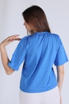 Mavi Amour Baskı Tişört 23458