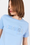 Mavi Change Yazı Kabartmalı Tişört 25227