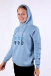Mavi Kalp Nakışlı Sweat 9154M