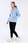Mavi Renkli İpli Kapüşonlu Sweat 9173M