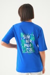 Mavi Summer Baskı Oversize Tişört 1710