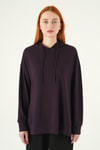 Mürdüm Kapüşonlu Tunik 8309A