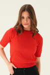 Nar Bisiklet Yaka Bluz 2449