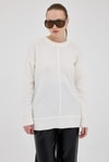 Natural Oversize Bisiklet Yaka Kadın Kazak 2345