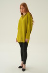 Olive Yeşili Oversize Gömlek 6644-1