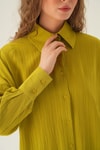 Olive Yeşili Oversize Gömlek 6931A