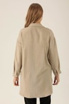 Önü Düğmeli Tunik - 6803A Bej