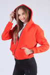Orange Oversize Fermuarlı Sweat 8125M