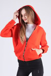Orange Oversize Fermuarlı Sweat 8125M