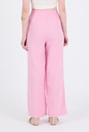 Pembe  %100 Pamuk Müslin Palazzo/Bol Paça Pantolon 8056A