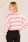 Pembe Bisiklet Yaka Kazak 6016