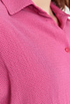Pembe Çizgi Desenli Gömlek 4636A
