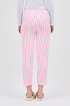 Pembe Çizgi Desenli Lastik Bel Kadın Pijama Altı 4527