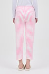 Pembe Çizgi Desenli Lastik Bel Kadın Pijama Altı 4527