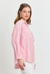 Pembe Çizgili Cepli Gömlek 4294A
