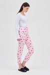 Pembe Desenli Kadın Pijama 4529