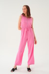Pembe Fermuar Detay Kemerli Tulum 4058